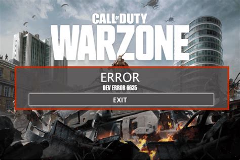 Fix Call Of Duty Warzone Dev Error 6635 In Windows 10 Techcult