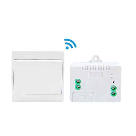 Wireless Light Switch Set 230v 433 Mhz With Receiver Wall Mounted Radio