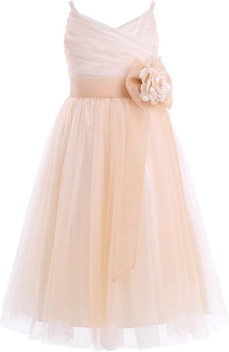 Tiaobug Enfant Fille Robe Soir E C R Monie Tulle Robe Princesse Mariage