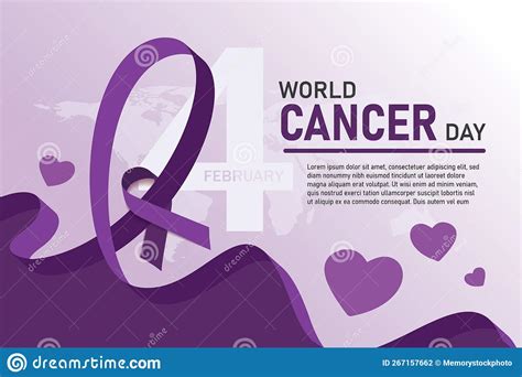 World Cancer Day Banner Design Stock Vector Illustration Of Banner Charity 267157662