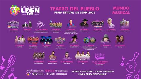 Estos Son Los Artistas Que Se Presentarán En El Teatro Del Pueblo De La