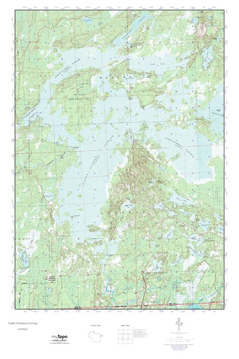 Mytopo Turtle Flambeau Flowage Wisconsin Usgs Quad Topo Map