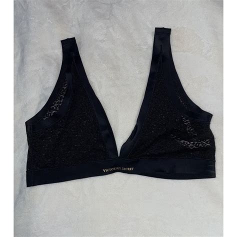 Victorias Secret Intimates And Sleepwear Vintage Victorias Secret Black Lace Vs No Wire