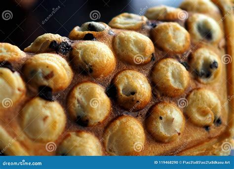 Hong Kong chocolate waffle stock photo. Image of crowd - 119468290