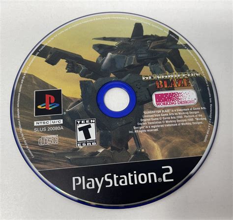 Gungriffon Blaze Ps2 Playstation Disc Only Tested Ebay