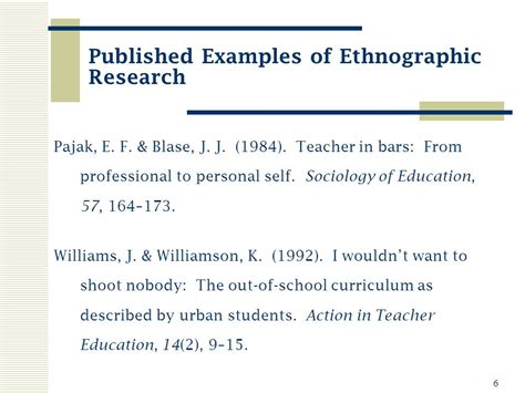 Example Of Ethnography Qualitative Research Title An Idiot S Guide To