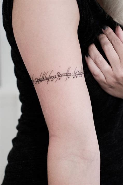 Elvish Script One Ring To Rule Them All Lord Of The By Seventhskin