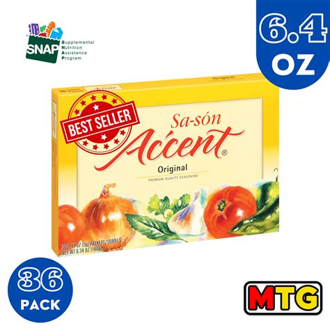 Sazon Accent Original 63oz 36 Sobres Morovis To Go