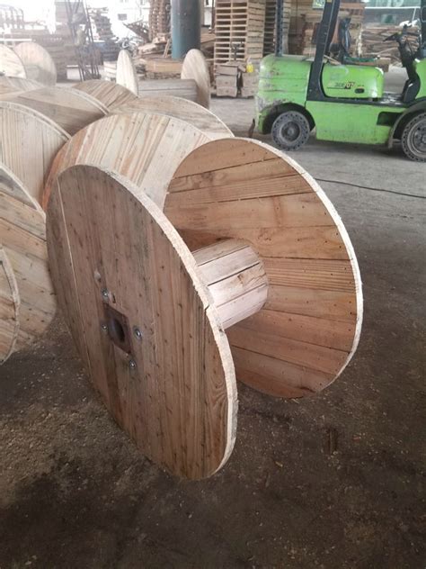 Ispm Wooden Cable Drum Large Industrial Wooden Cable Reels