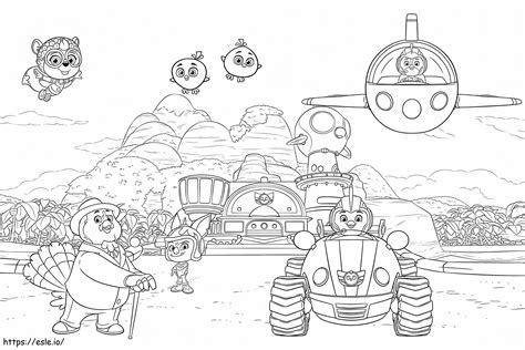 Top Wing 3 Coloring Page