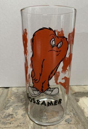 Rare Nos Looney Tunes Gossamer Bugs Bunny Collector Glass Warner Bros