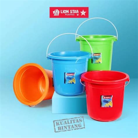 Jual LION STAR EMBER PLASTIK GAGANG KAWAT MURAH PL 4 4 GALLON 15 LITER