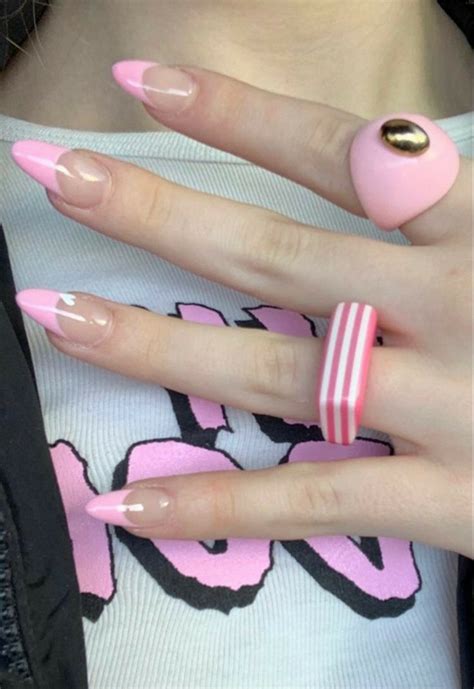 爱⁷ Minimalist nails Cute acrylic nails Acylic nails