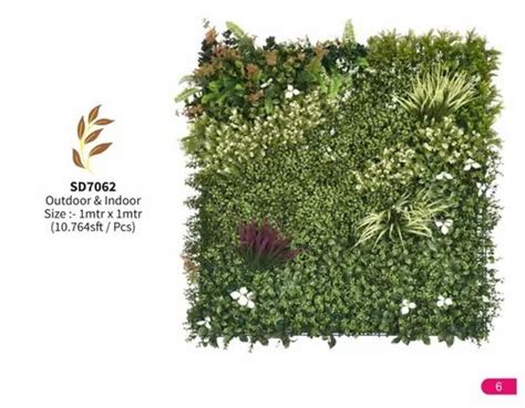 10 764sq Ft Fiber Artificial Green Wall SD7062 For Decoration At