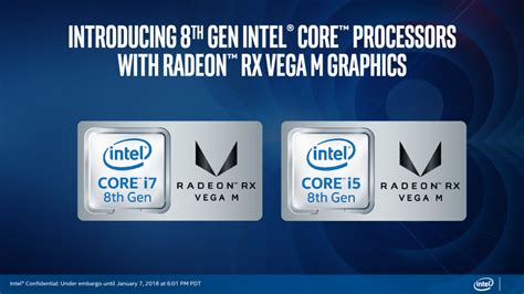 Intel G Series Processori Intel Con Grafica AMD RX Vega M TechByte