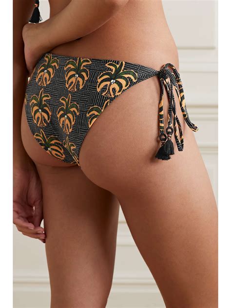 Johanna Ortiz Azabache Tasseled Printed Bikini Briefs Net A Porter