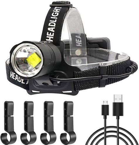 WholeFire Lampe Frontale LED Rechargeable 20 000 Lumens Lampe Frontale