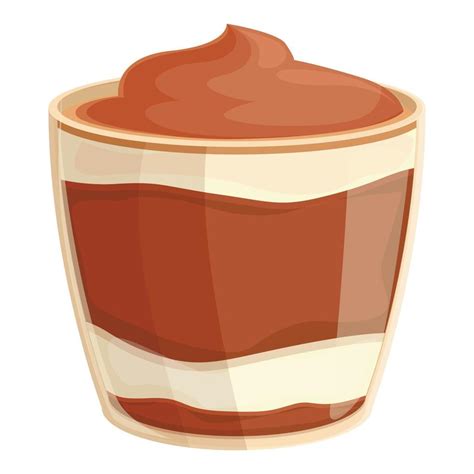 Drink Tiramisu Icon Cartoon Vector Cake Dessert Vector Art At