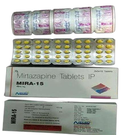 Mirtazapine Mira Mg Tablets Treatment Treatment Of Depression