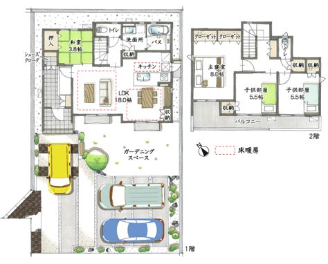 サーラタウン高丘北三丁目｜長期優良住宅｜新築一戸建て｜サーラ住宅｜住宅メーカー・ハウスメーカー・分譲住宅 家の間取り 小さな家の間取り