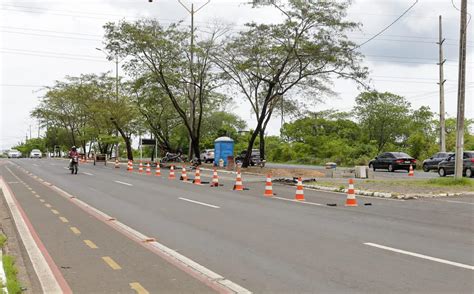 Strans fecha retorno próximo a rotatória da Ladeira do Uruguai GP1