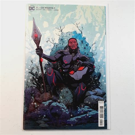 Black Manta 1 Sanford Greene Cardstock Variant Cover 2021 Comic Books Modern Age Dc