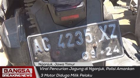 Viral Pencurian Jagung Di Nganjuk Polisi Amankan Motor Diduga Milik