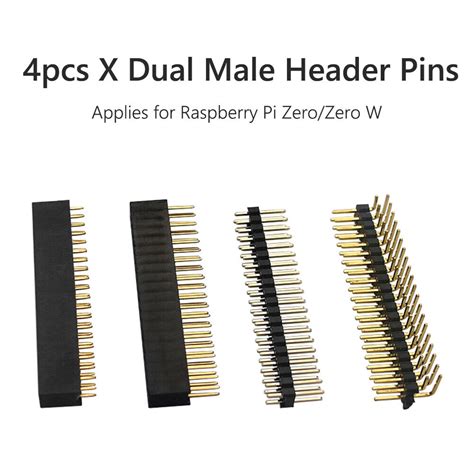 4pcs 2x20 PIN Dual Male Header Pin 2 5mm Pitch Strip Socket For RPi