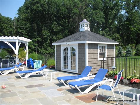 Pool Shed Ideas & Designs - Pool Storage in PA | Homestead Structures