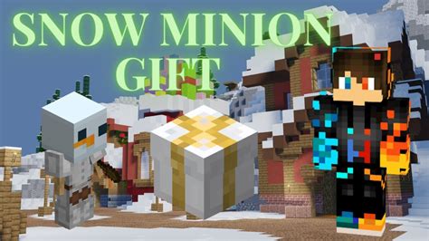 I Get Snow Minion Gift In Hypixel Skyblock Ll Money Making Trick In