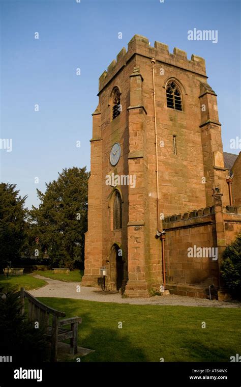 St Mary The Virgin Church Overton Wrexham Wales Stock Photo Alamy