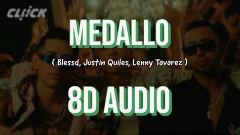 Blessd Justin Quiles Lenny Tavarez Medallo 8D AUDIO YouTube