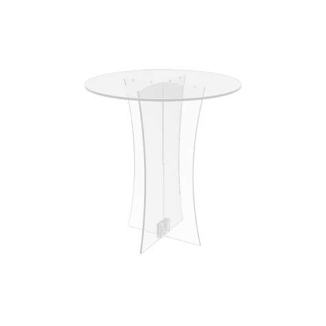 Fixturedisplays® Clear Plexiglass Lucite Acrylic Round Dining Tradeshow Table 28 Diameter X