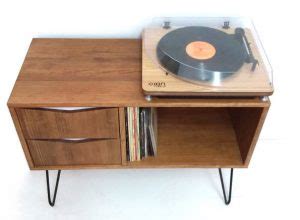 Retro Record Storage Unit By Vintage House Coruna