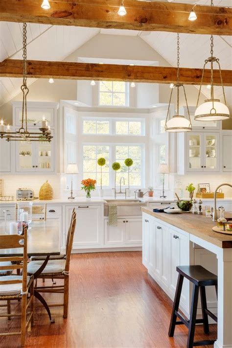 Inviting Kitchen Designs With Exposed Wooden Beams Digsdigs