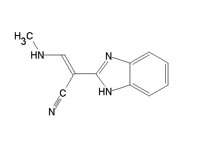 2E 2 1H Benzimidazol 2 Yl 3 Methylamino 2 Propenenitrile