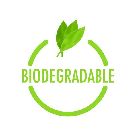 Biodegradable Recyclable Label Bio Recycling Eco Friendly Product Vector Stock Illustration