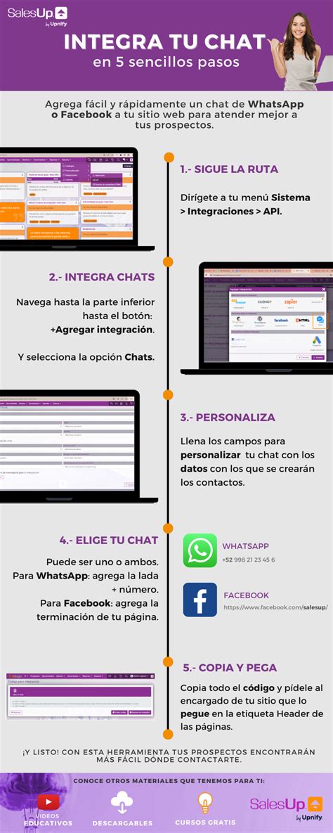 C Mo Integrar Un Chat De Whatsapp O Messenger A Mi P Gina Web Ayuda