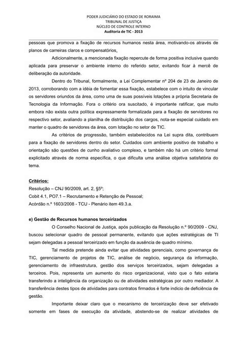 PDF RELATÓRIO PRELIMINAR DE AUDITORIA I IDENTIFICAÇÃOsti tjrr jus br