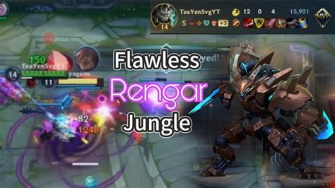 Wild Rift Rengar Jungle FLAWLESS GAME Build Runes EU High Elo