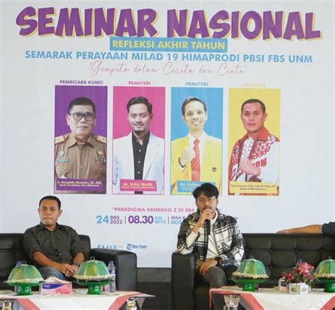 Jadi Narasumber Di Seminar Nasional Dr Udin Masa Depan Bangsa Ada Di