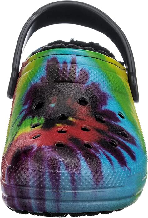 Crocs Unisex Adult Classic Tie Dye Lined Clogs Fuzzy Slippers