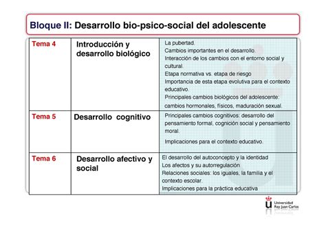 Tema Desarrollo Cognitivo Bloque Ii Desarrollo Bio Psico Social