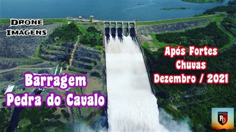 Barragem Pedra do Cavalo após fortes chuvas na Bahia DEZEMBRO DE 2021