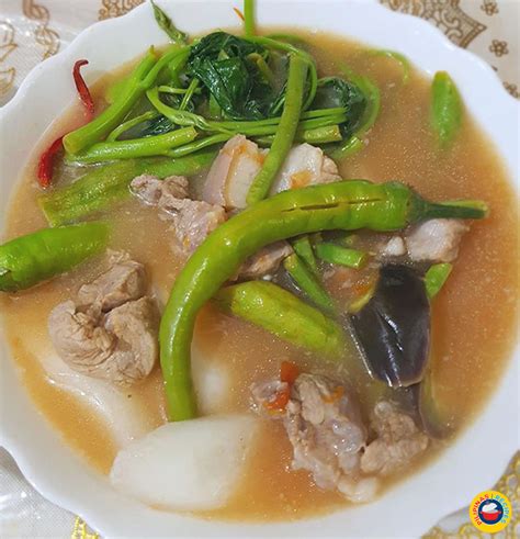 Pork Sinigang With Gabi Recipe Pork Sinigang Sinigang Pork Recipes