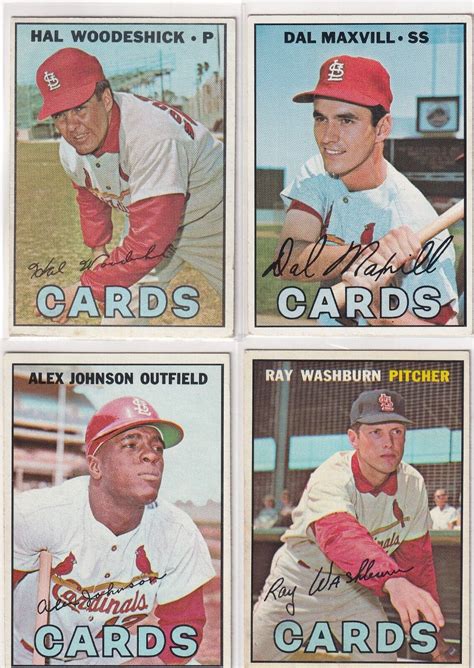 Lot Topps Cardinals Washburn Johnson Woodeshick Review Pics