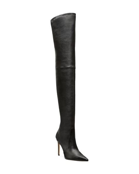 Stuart Weitzman Ultrastuart 100 Stretch Pointed Toe Over The Knee Boot