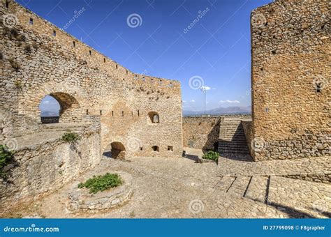 Palamidi Castle in Nafplio, Greece Stock Photo - Image of mediterranean ...