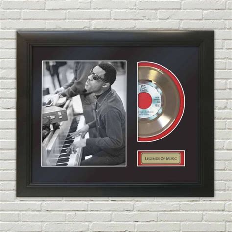 Stevie Wonder Legends Of Music Gold Record Display Gold Record Outlet