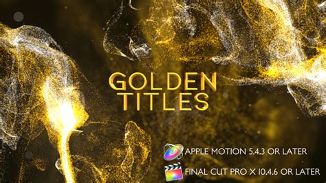 Golden Titles Apple Motion By Vproxy Videohive